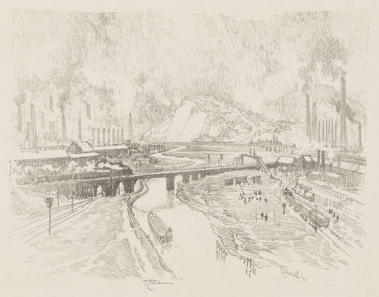 English War Work: Munition Town by Joseph Pennell