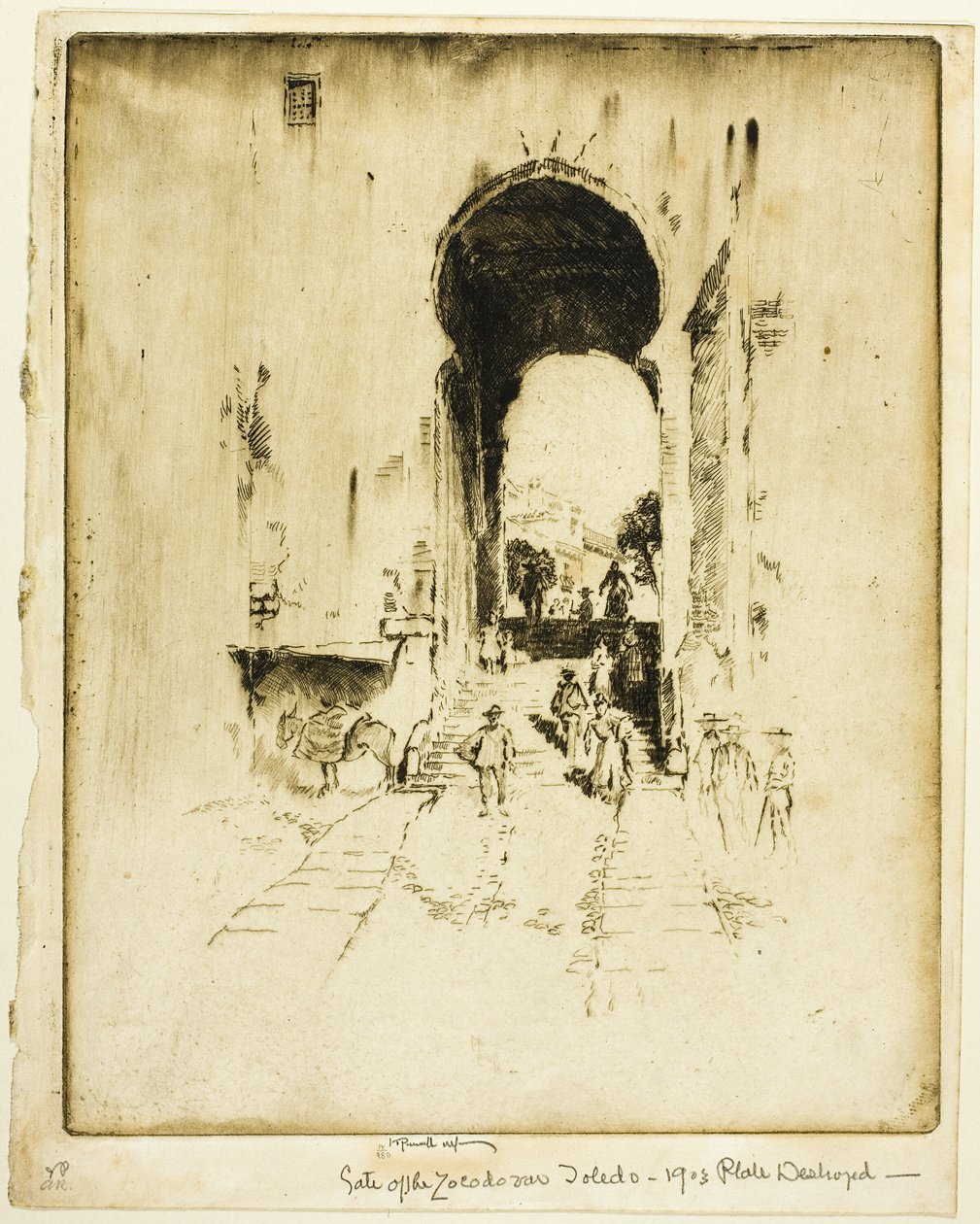 Gate of the Zocodovar, Toledo by Joseph Pennell