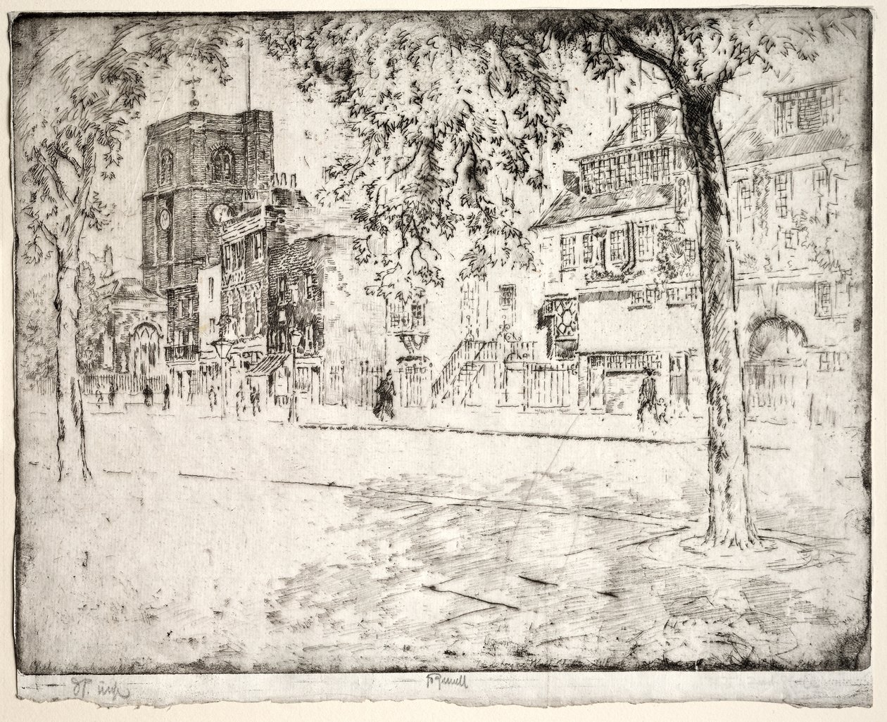 House Where Whistler Died by Joseph Pennell