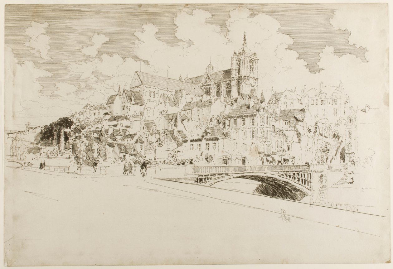 Le Mans by Joseph Pennell