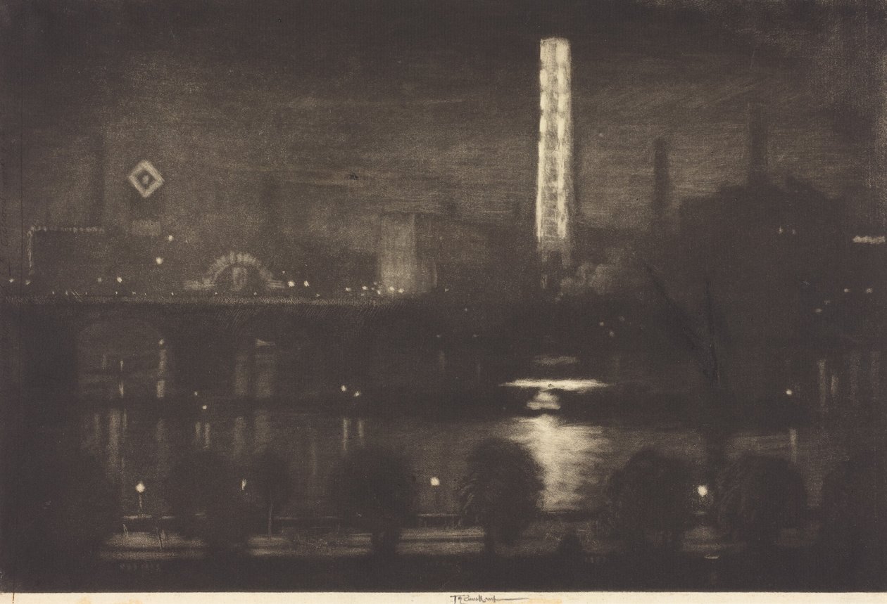 London Night, Whiskey and Tea by Joseph Pennell
