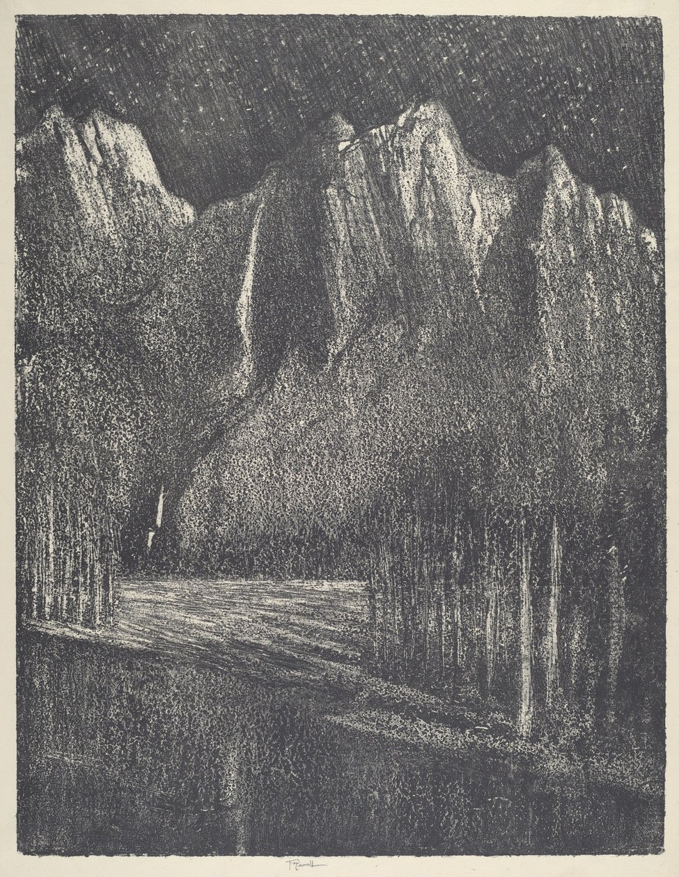 Night in the Yosemite by Joseph Pennell