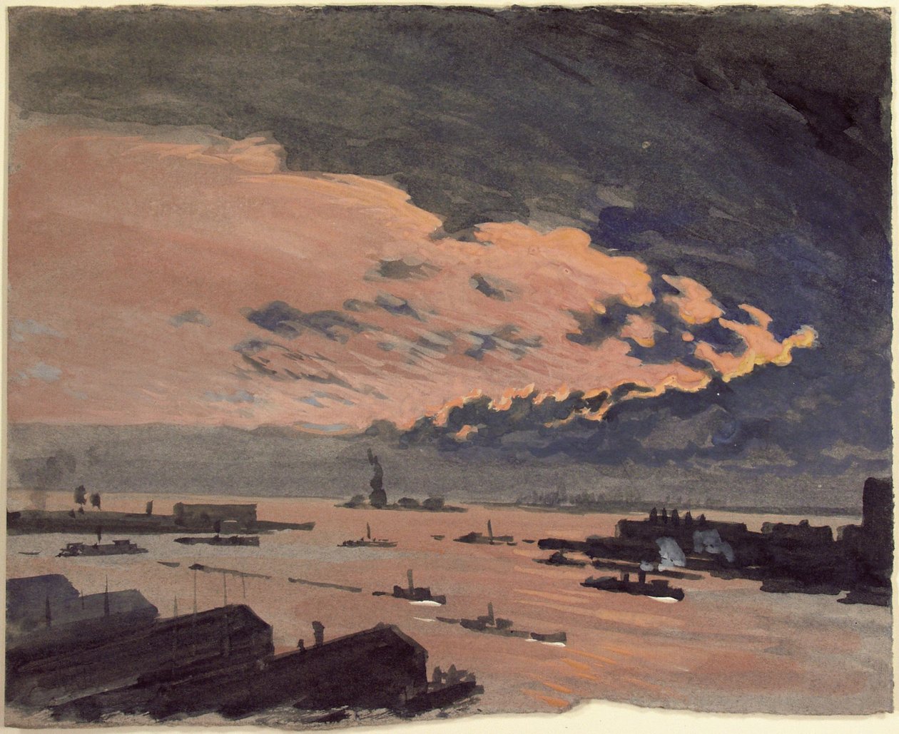 Rose Clouds by Joseph Pennell