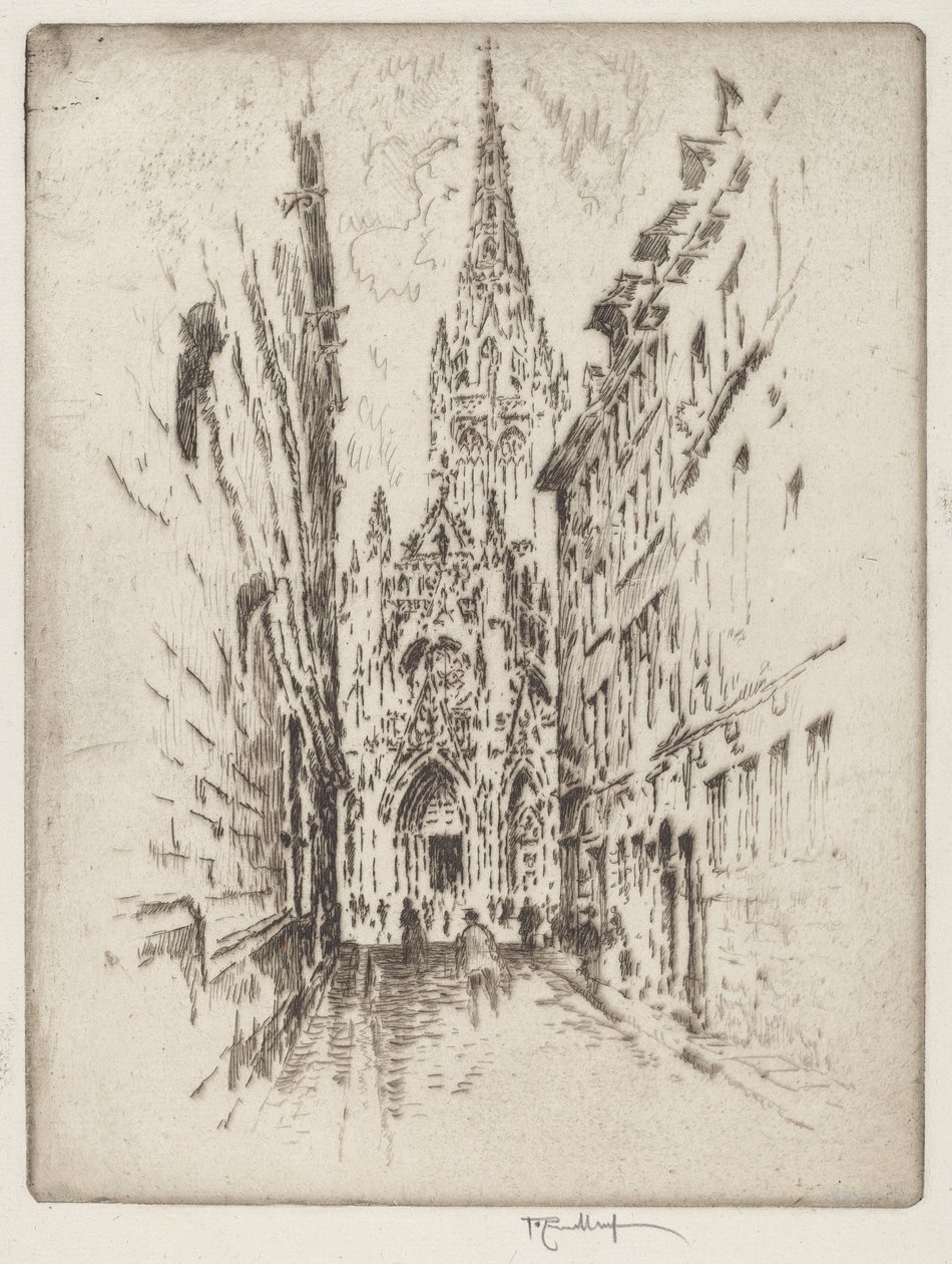 San Maclou, Rouen by Joseph Pennell