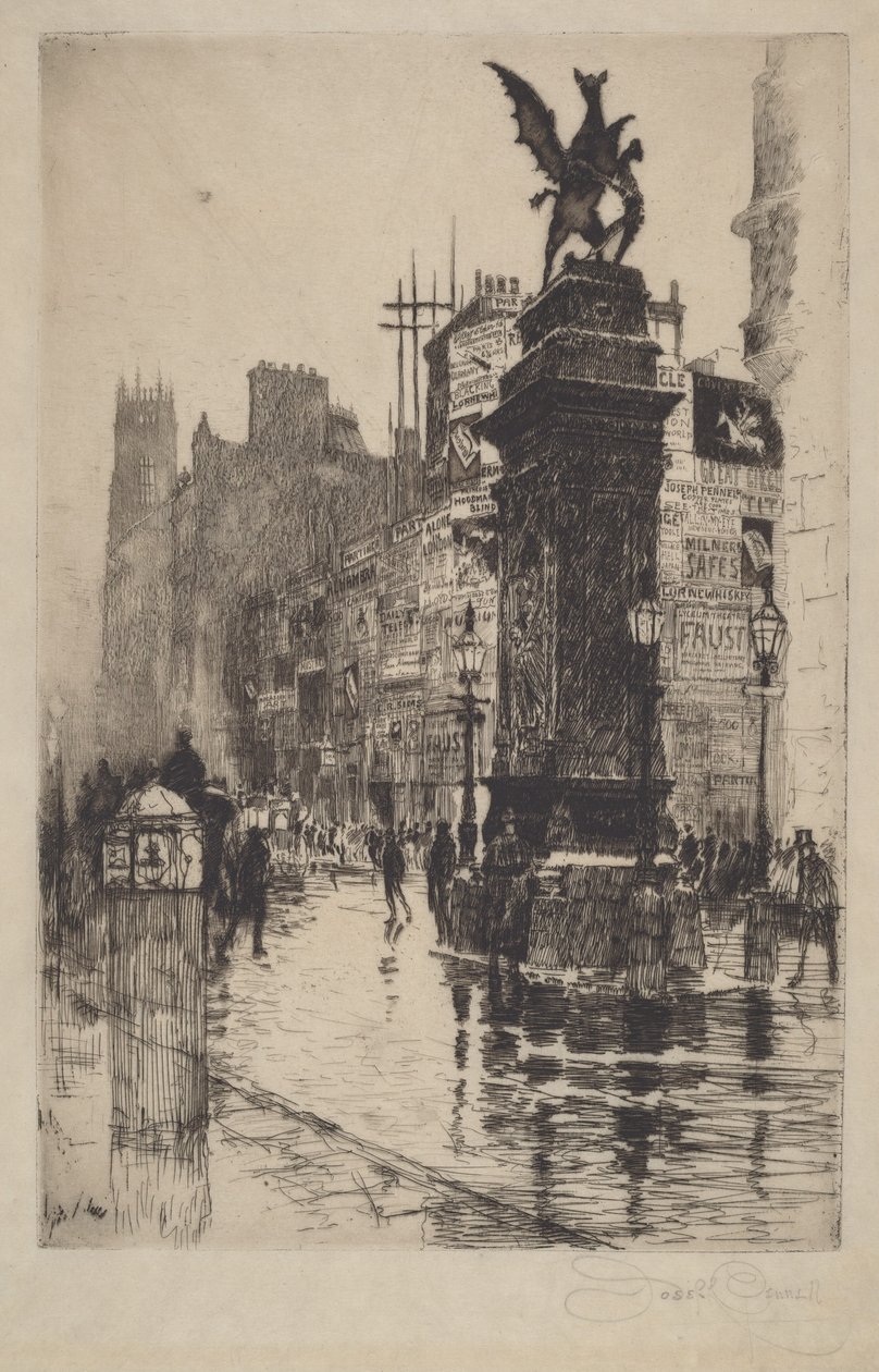 Temple Bar by Joseph Pennell
