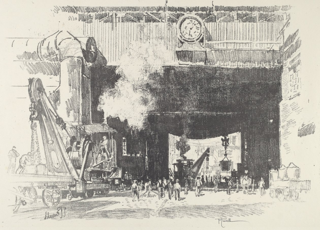 The Big Gate of the Big Shop by Joseph Pennell