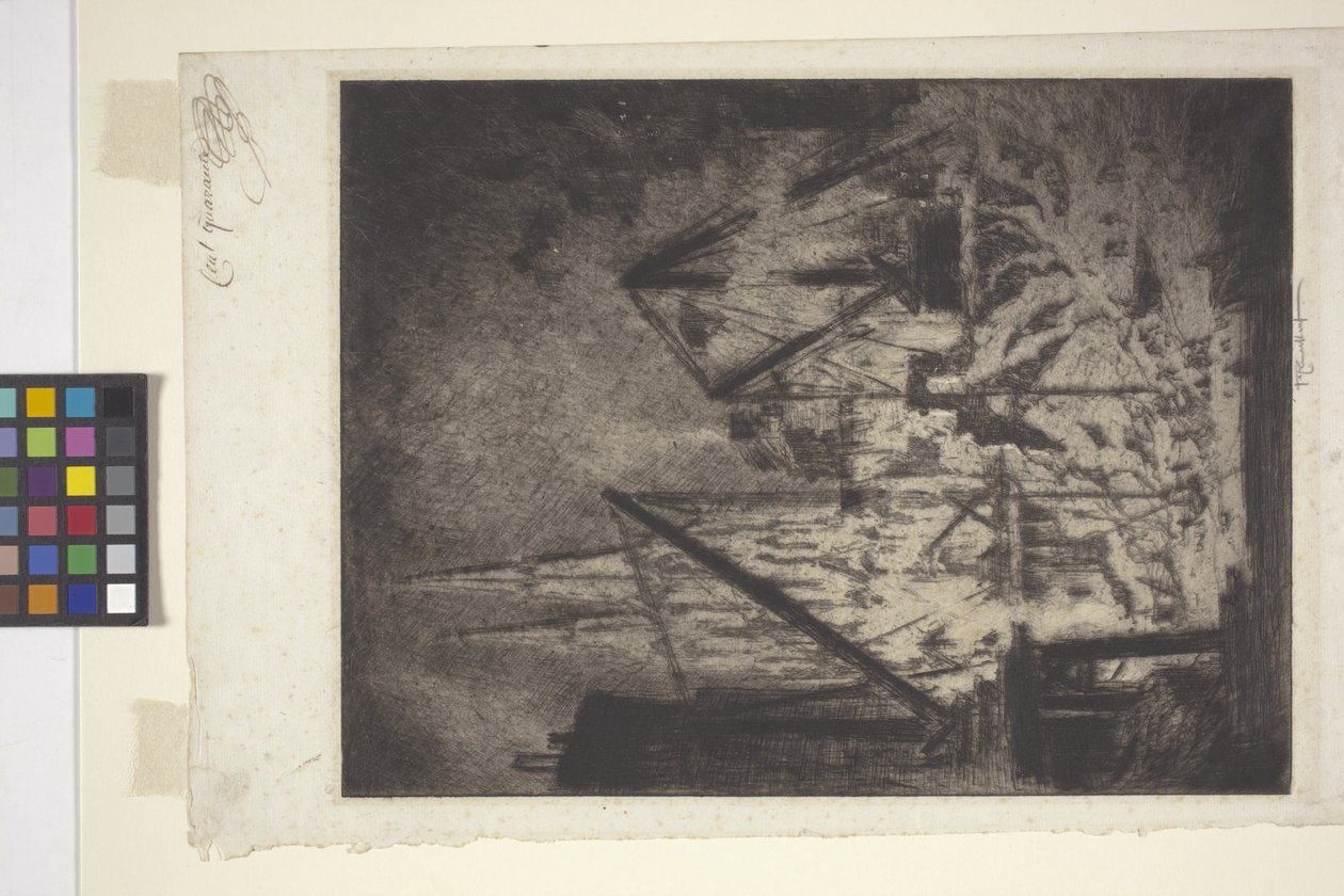 The Foundations At The Cathedral by Joseph Pennell