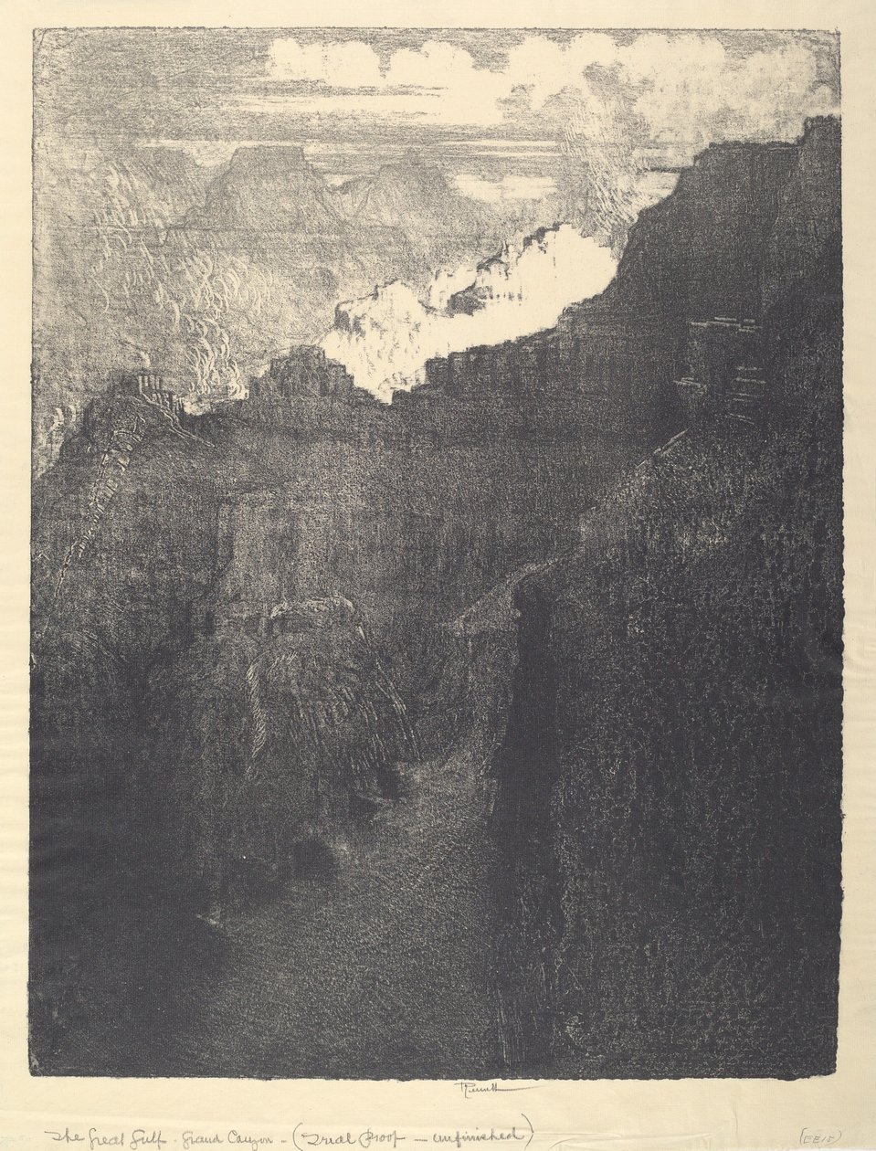 The Great Gulf, 1912 by Joseph Pennell