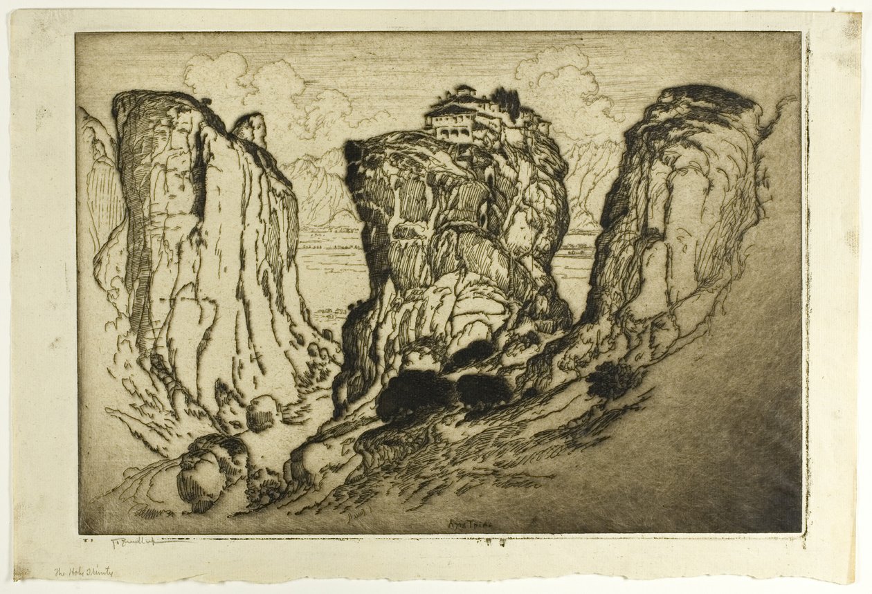 The Holy Trinity of the Castles in the Air by Joseph Pennell