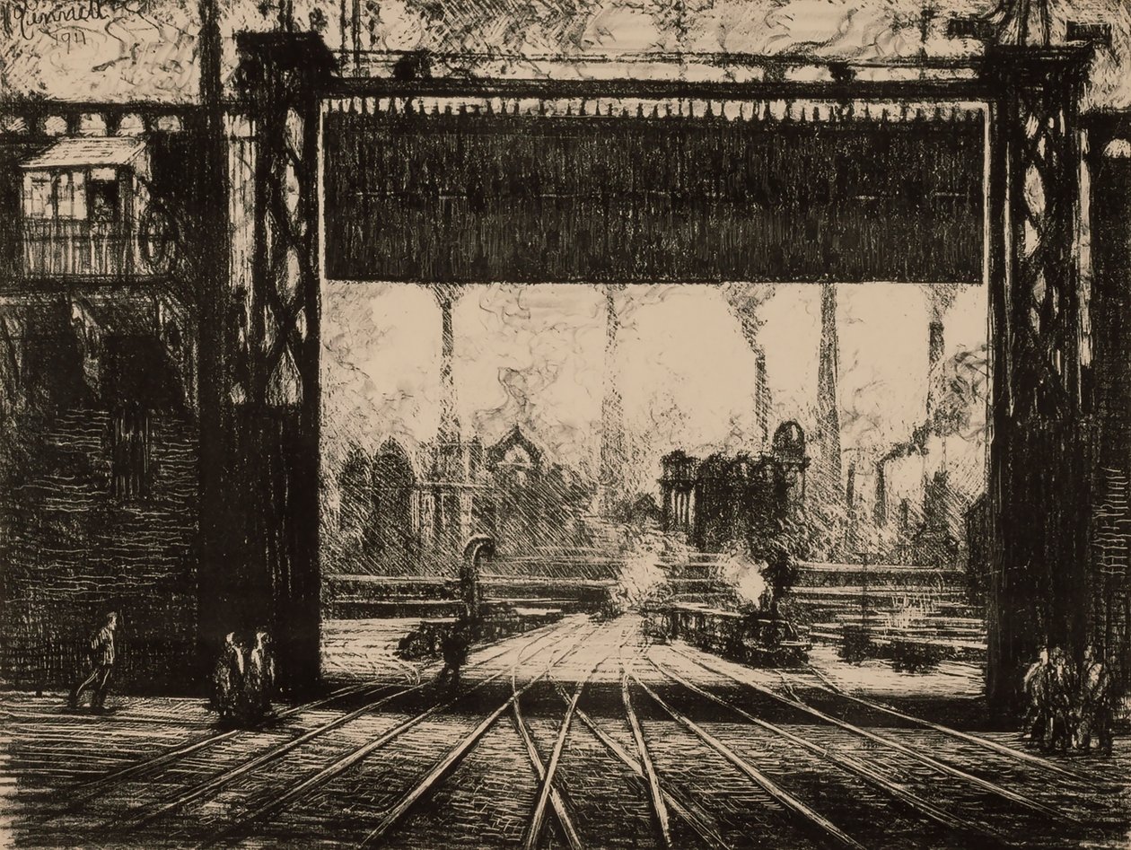 The Iron Gate - Charleroi, from the series Belgium by Joseph Pennell