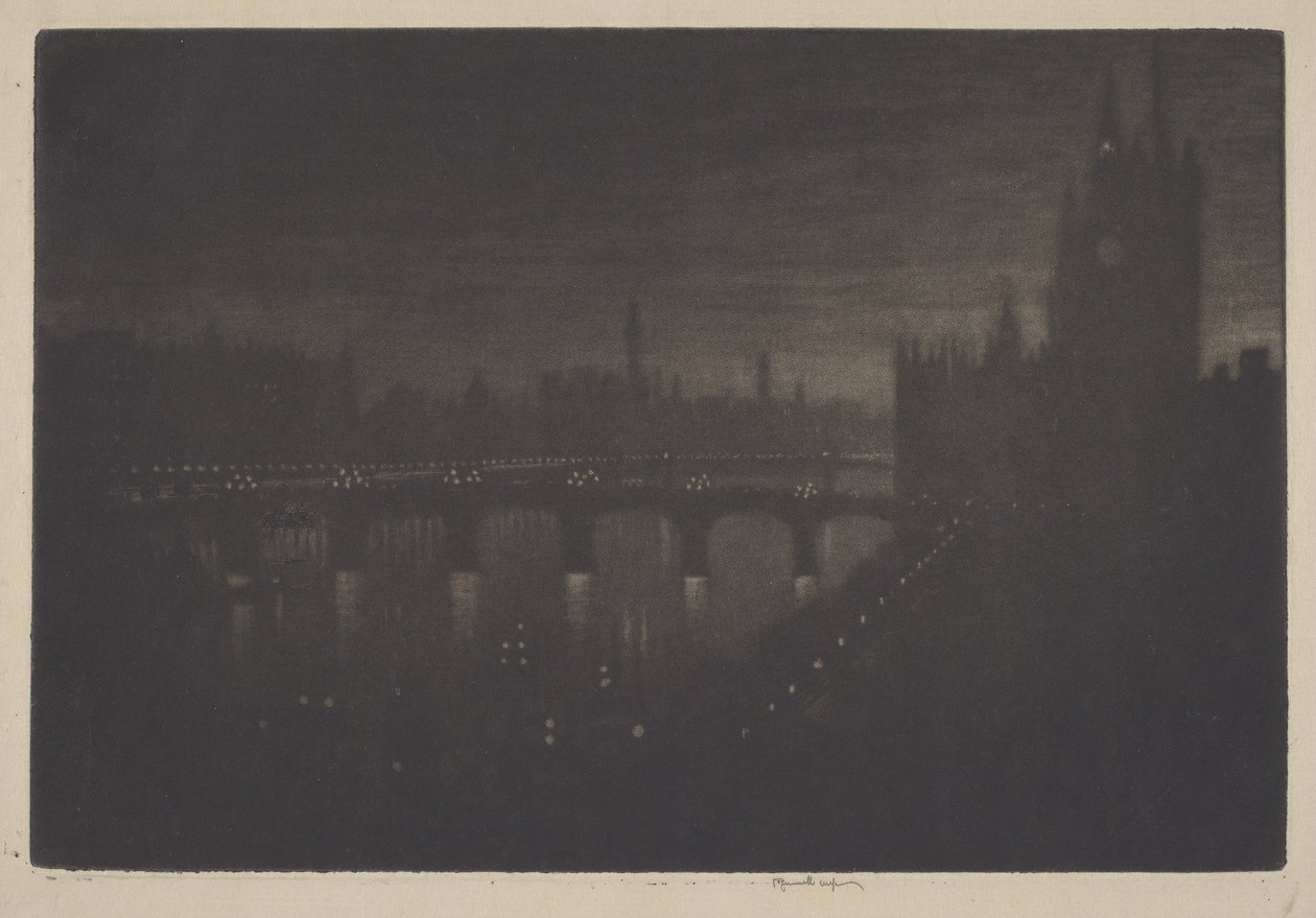 Westminster, Evening by Joseph Pennell