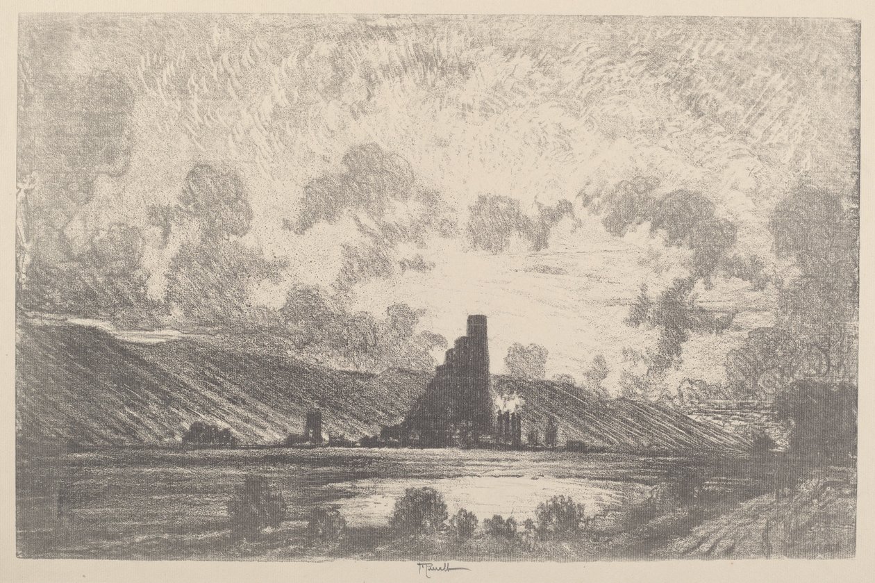 Work Castles, Wilkesbarre, 1910 by Joseph Pennell