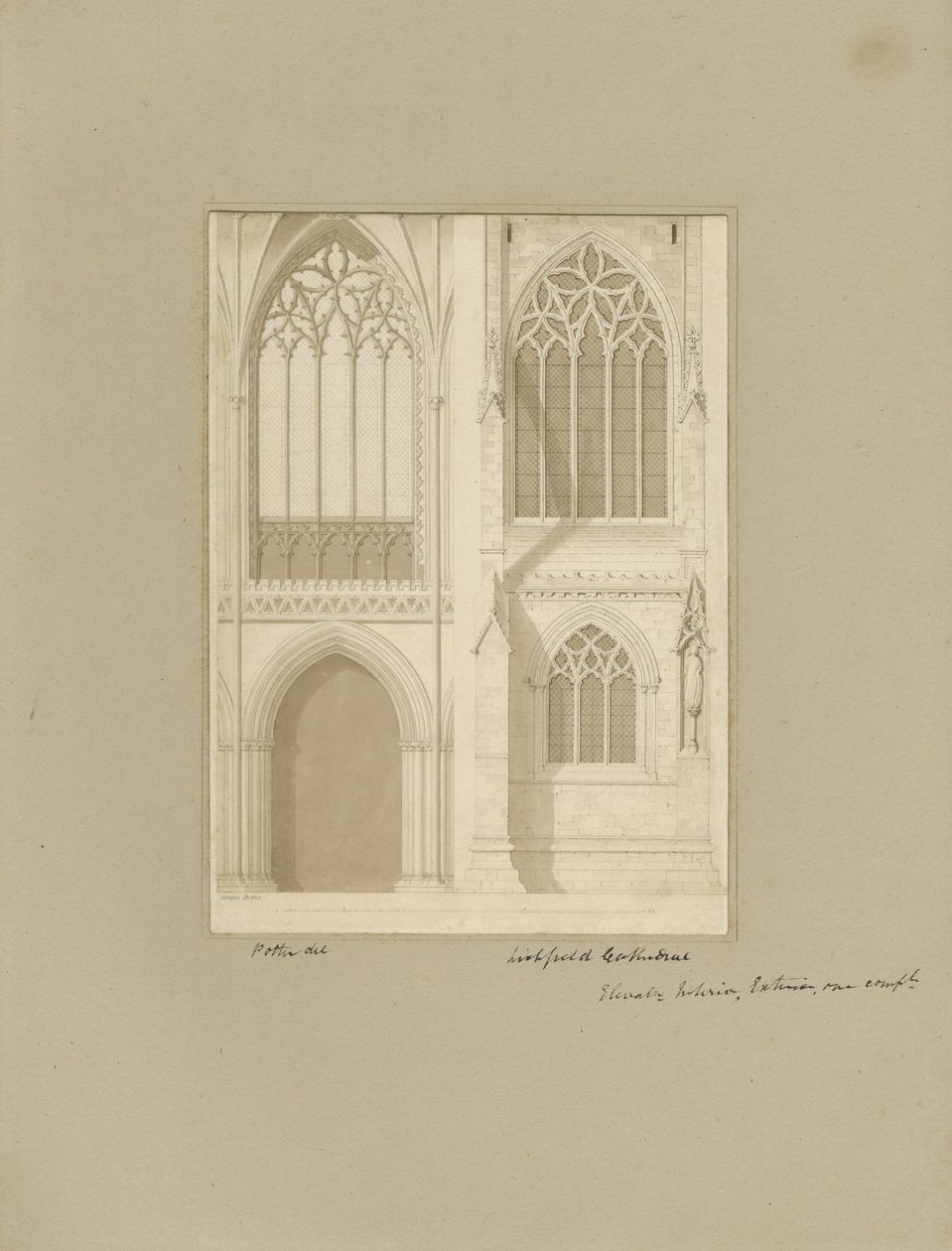Interior of Lichfield Cathedral - Choir by Joseph Potter