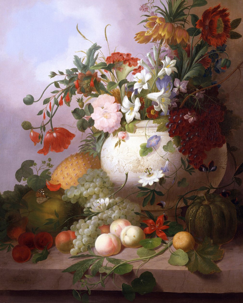 Vase of Summer Flowers by Joseph Rhodes