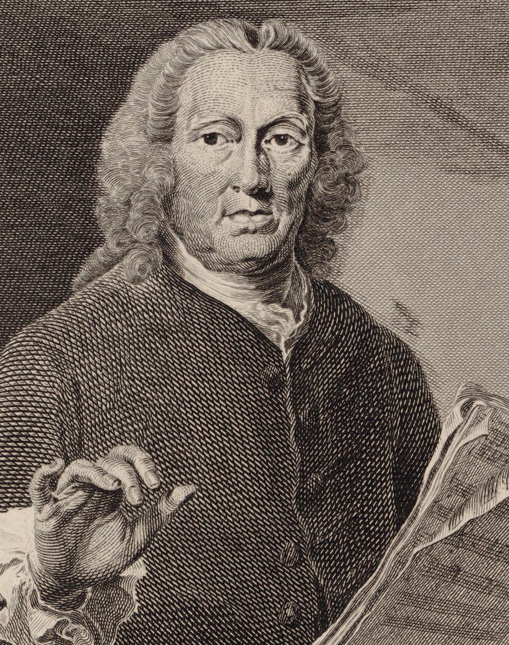 Portrait of the Singer and Composer Richard Leveridge 1670-1758, 1793 by Joseph Saunders