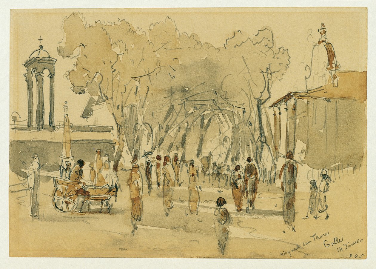 Road to the Gate in Point de Galle, Ceylon (Sri Lanka) by Joseph Selleny