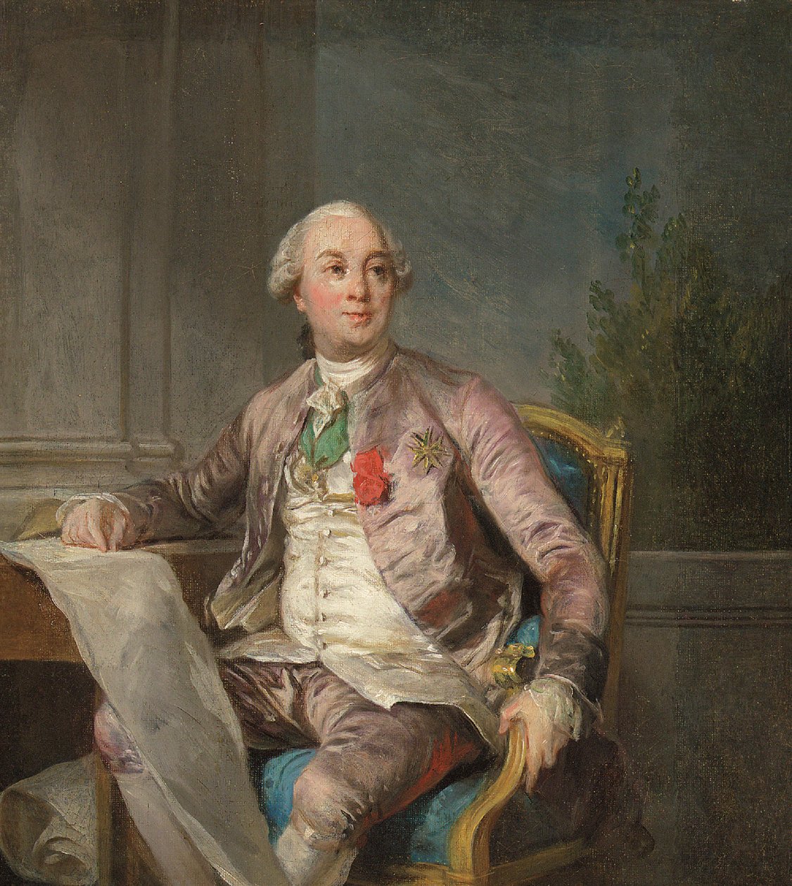 A Portrait Study of Charles-Claude de Flahaut de la Billarderie, Comte d