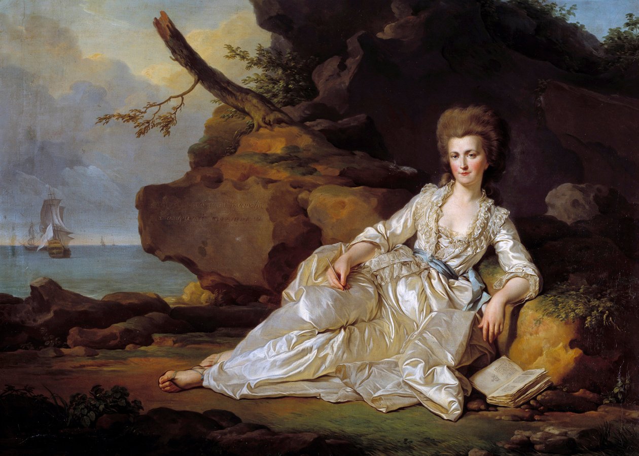 Portrait of the Duchess of Chartres in the Presence of the Vessel the Holy Spirit by Joseph Siffred Duplessis