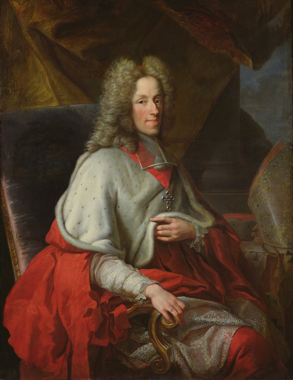Portrait of Cardinal Joseph Clement de Baviere, Elector of Cologne by Joseph Vivien