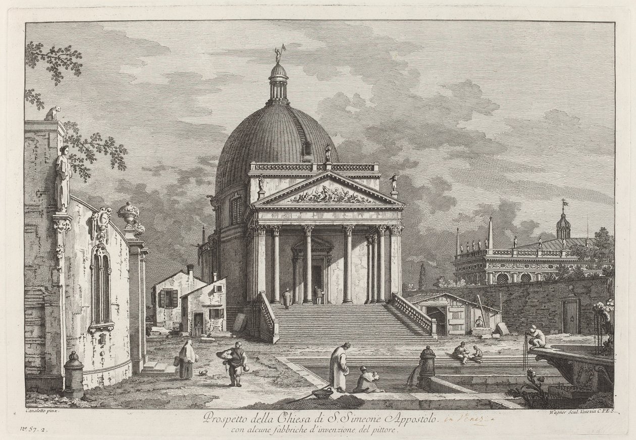 Prospetto della Chiesa di S. Simeone Appostolo by Joseph Wagner