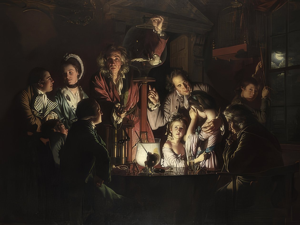 The Experiment with the Bird in the Air Pump by Joseph Wright of Derby