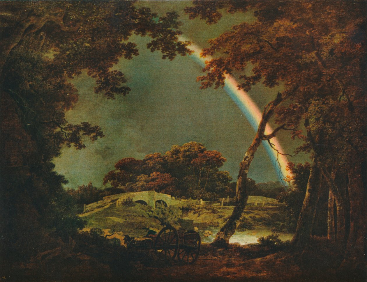 Landscape with a Rainbow Effect by Joseph Wright of Derby