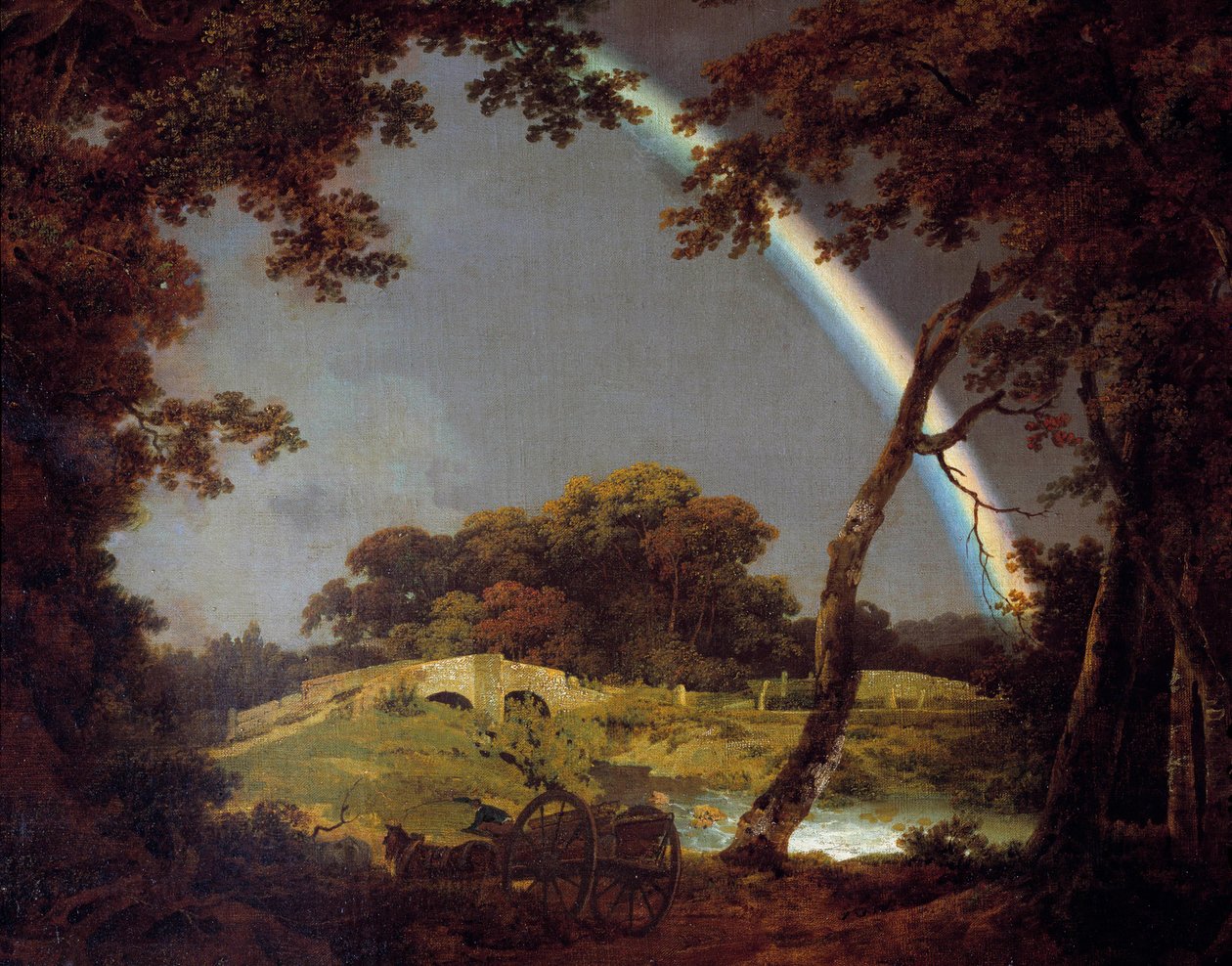 Landscape with the Rainbow by Joseph Wright of Derby