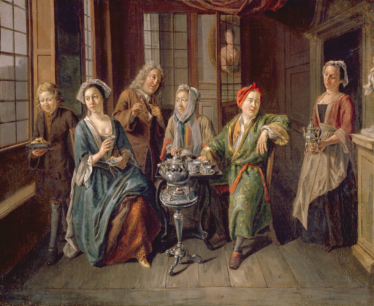 A Tea Party by Joseph van Aken