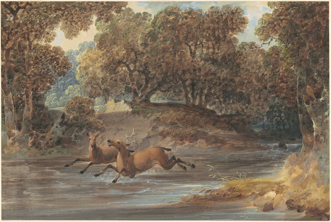 Landscape with Deer, North Carolina by Joshua Shaw