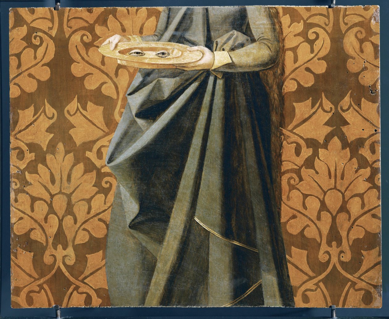 Eyes of Saint Lucia (detail) by Josse (fl.1493 1508) Lieferinxe