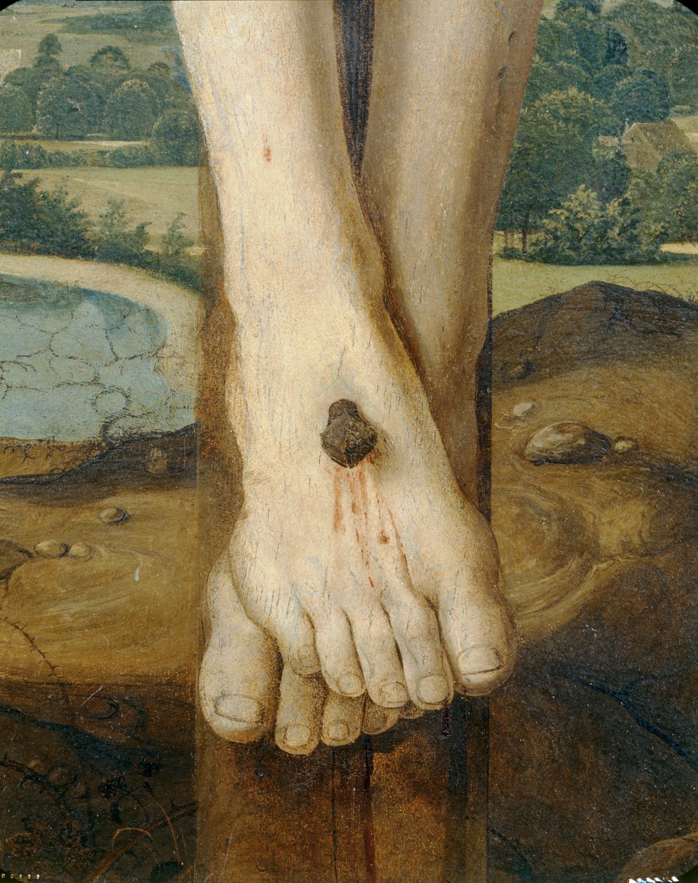 Calvary (detail) by Josse (fl.1493 1508) Lieferinxe