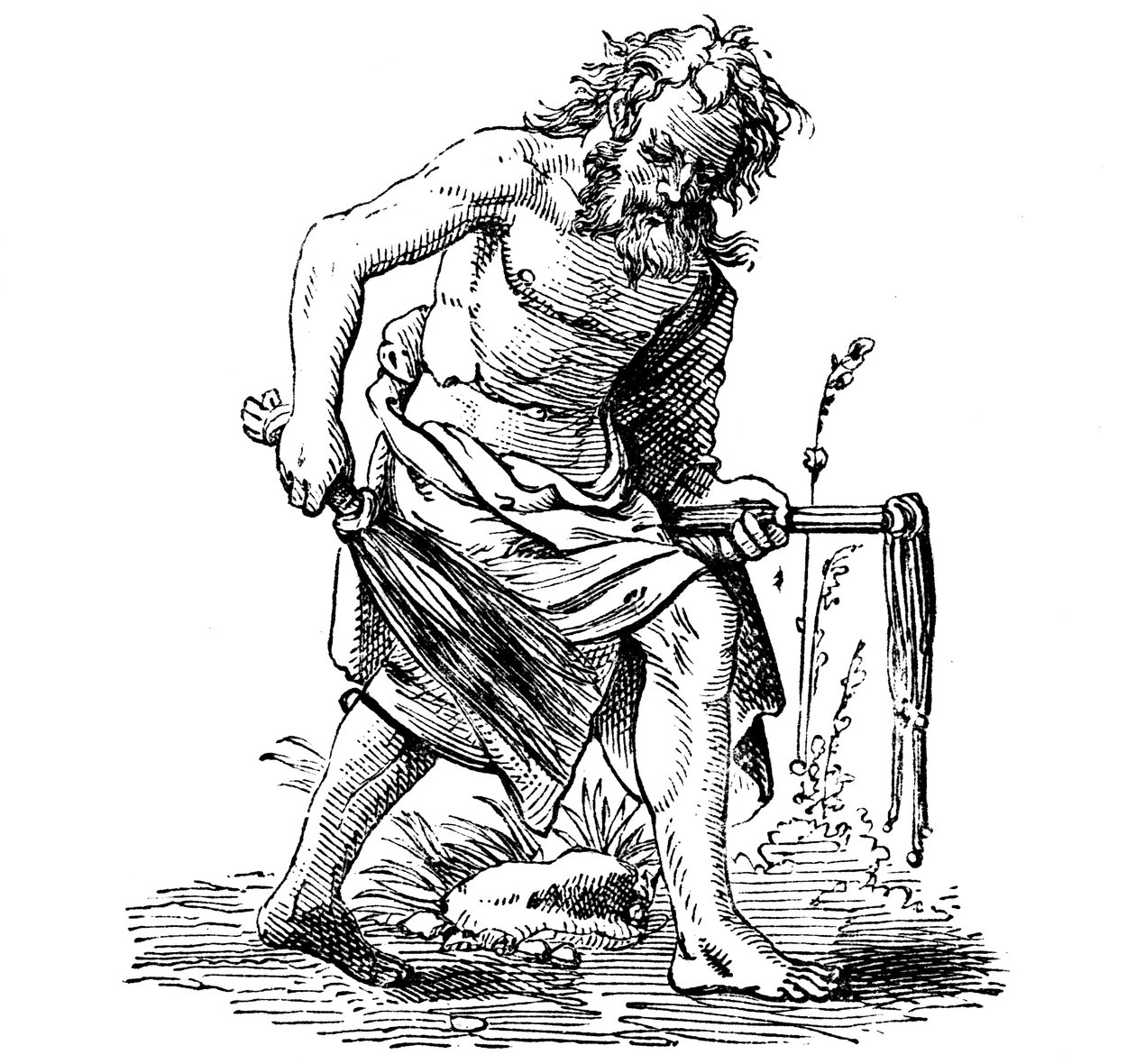 Flagellant, 16th century by Jost Amman
