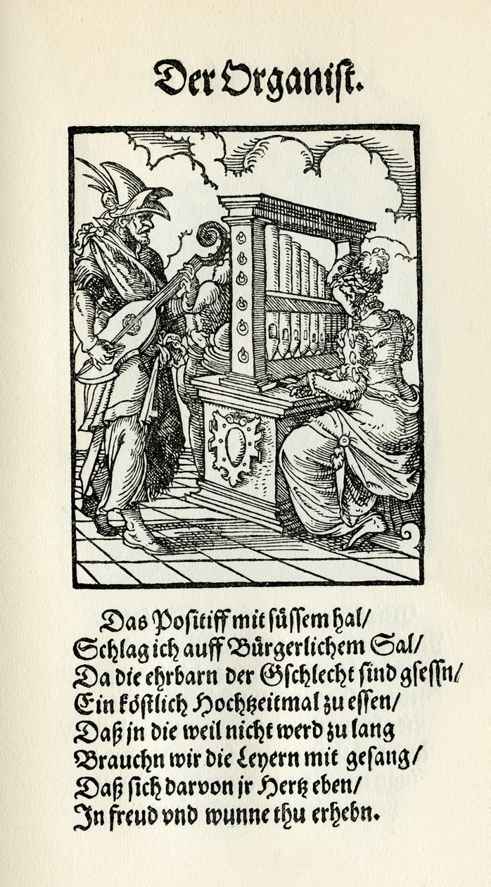 Organist by Jost Amman