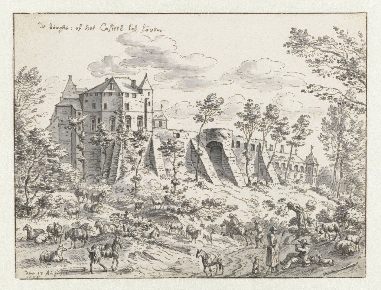 View of the Keizersberg near Leuven by Josua de Grave