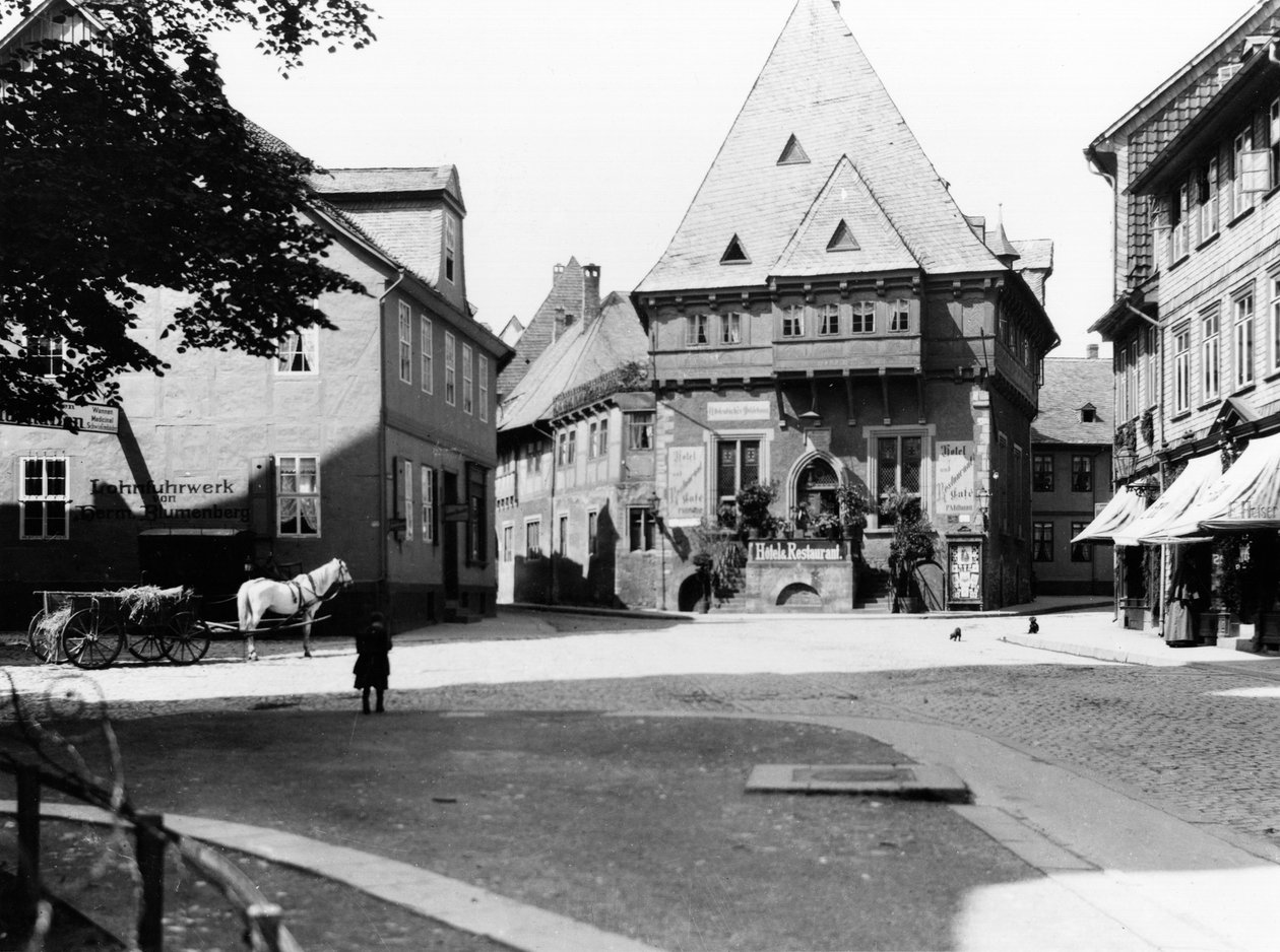 An old Hotel in the Town Square, Goslar by Jousset