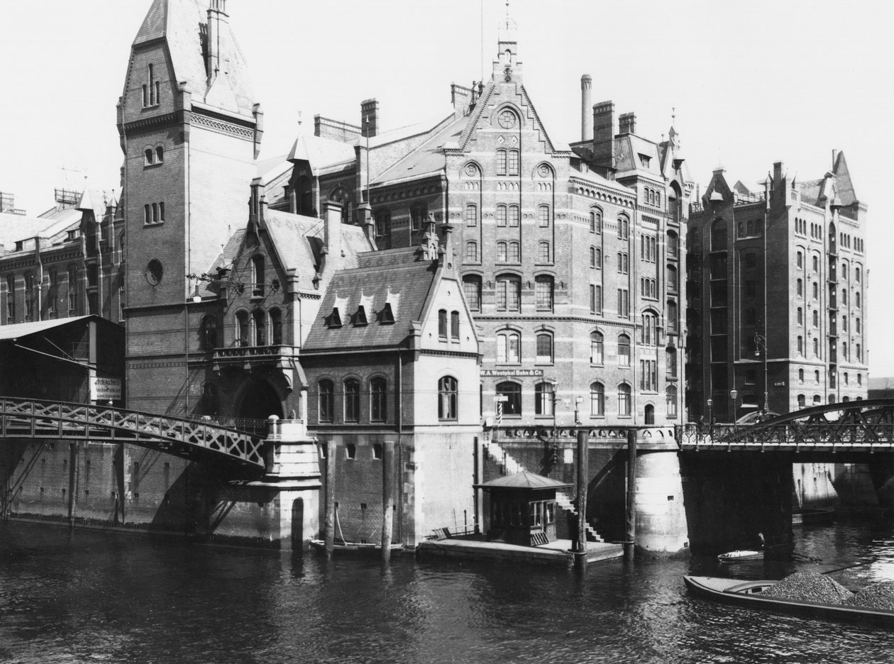 View of the Speicherstadt, Hamburg by Jousset