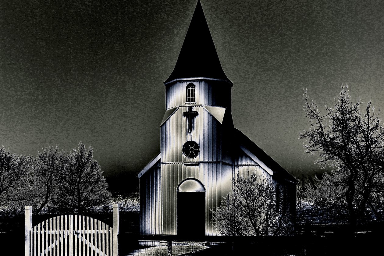 Our Church on an Evening by Joy Lions