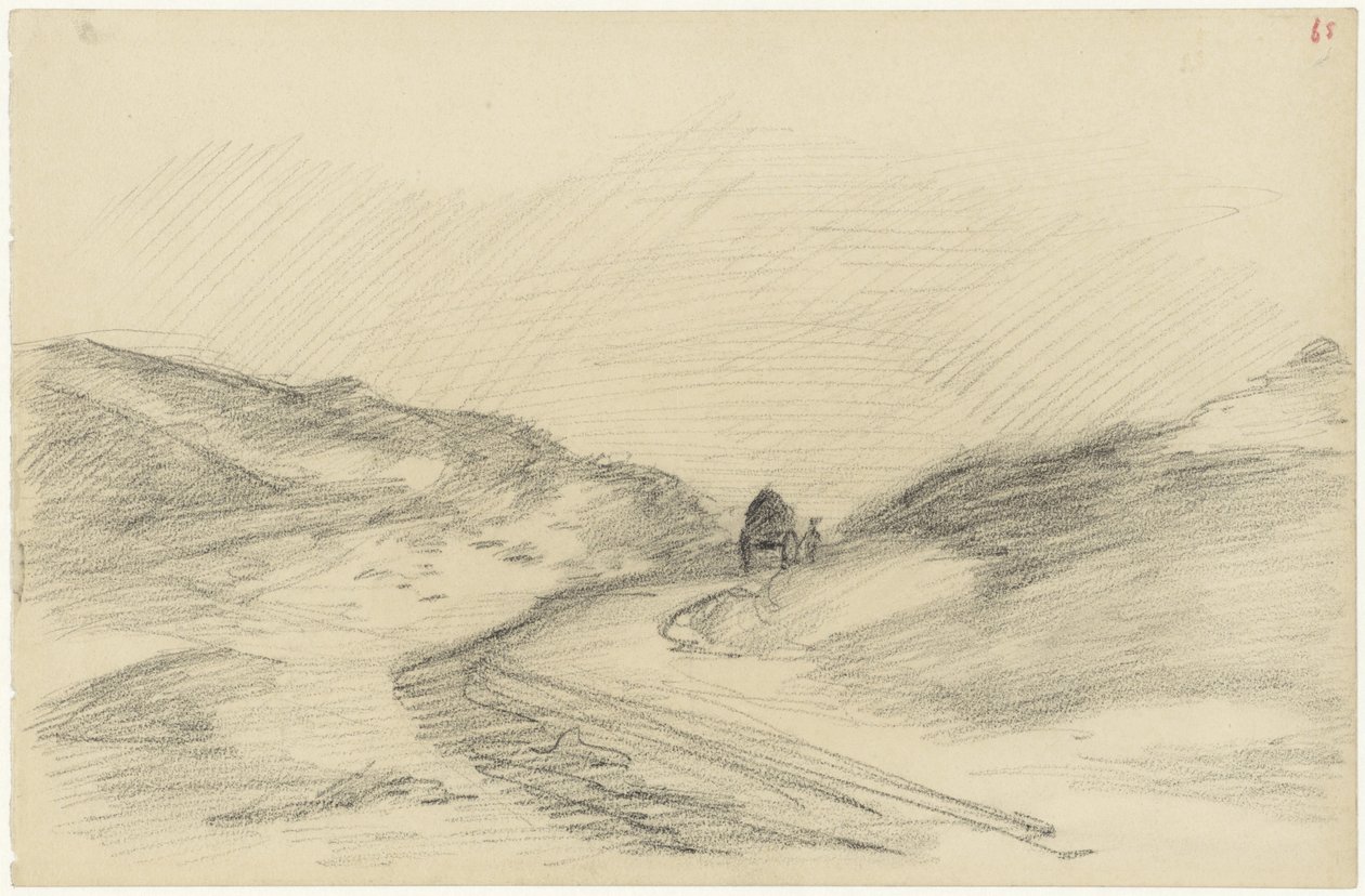 Dune Road with Cart by Jozef Israëls