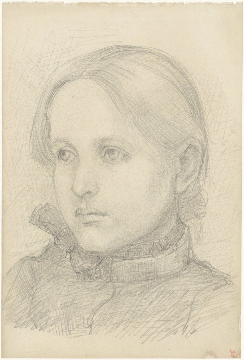 Portrait of a Girl by Jozef Israëls