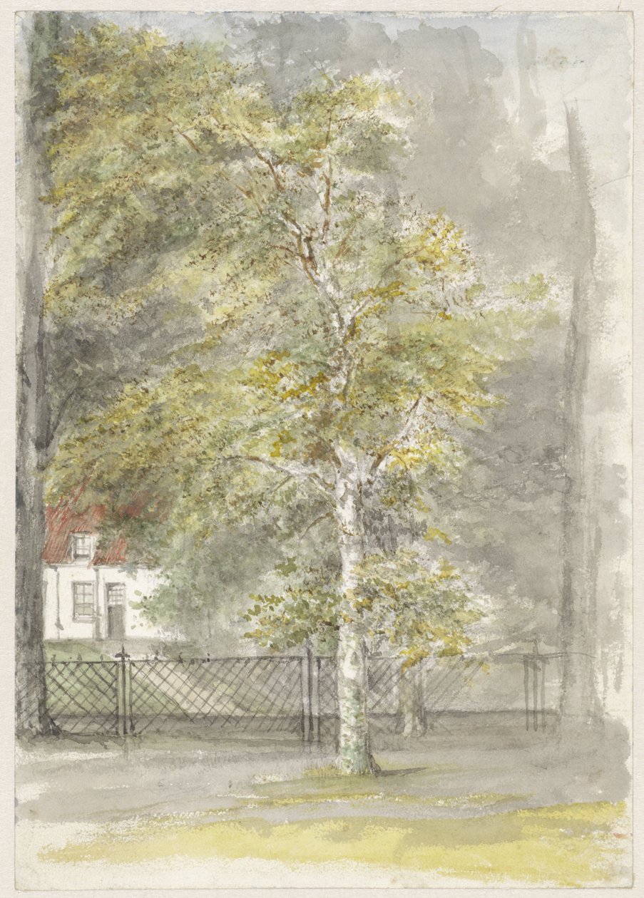 Tree in Front of a Country House Gate by Jozef Israëls