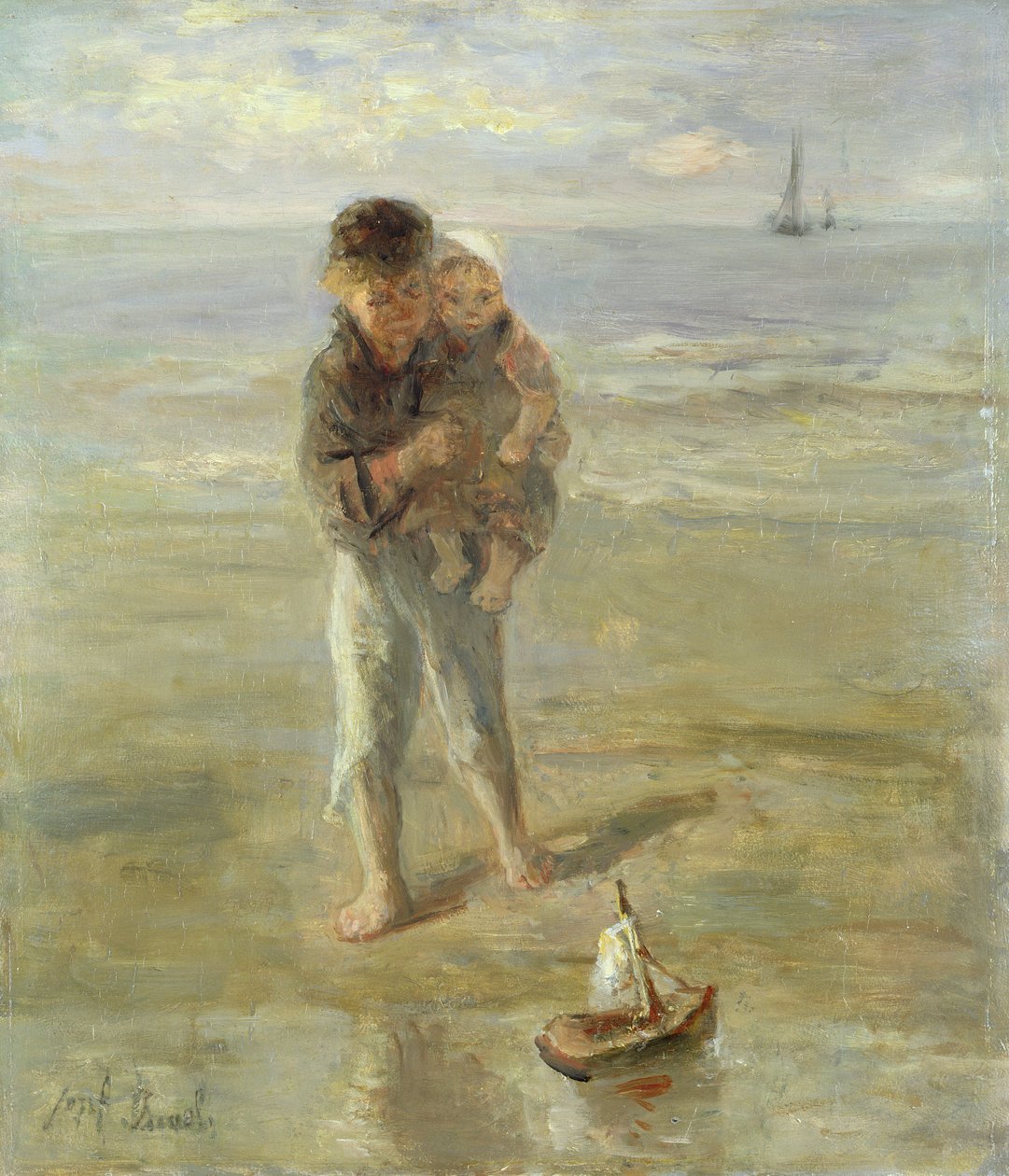 The Toy Boat by Jozef Israëls