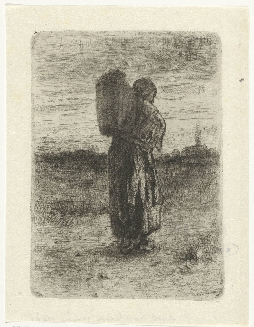 Woman with a Basket on Her Back by Jozef Israëls