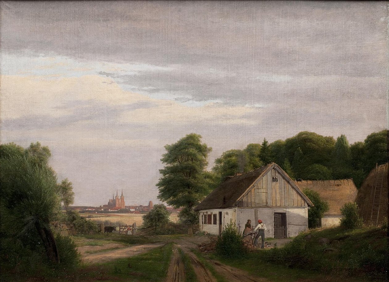 View Towards Roskilde from a Smallholding by Jørgen Roed