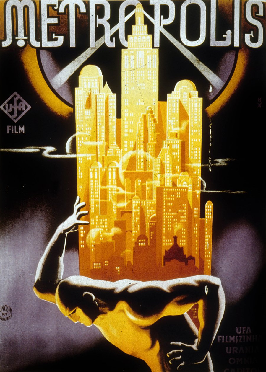 Poster for the Hungarian release of Metropolis, directed by Fritz Lang, 1927  by Jósef Bottlik