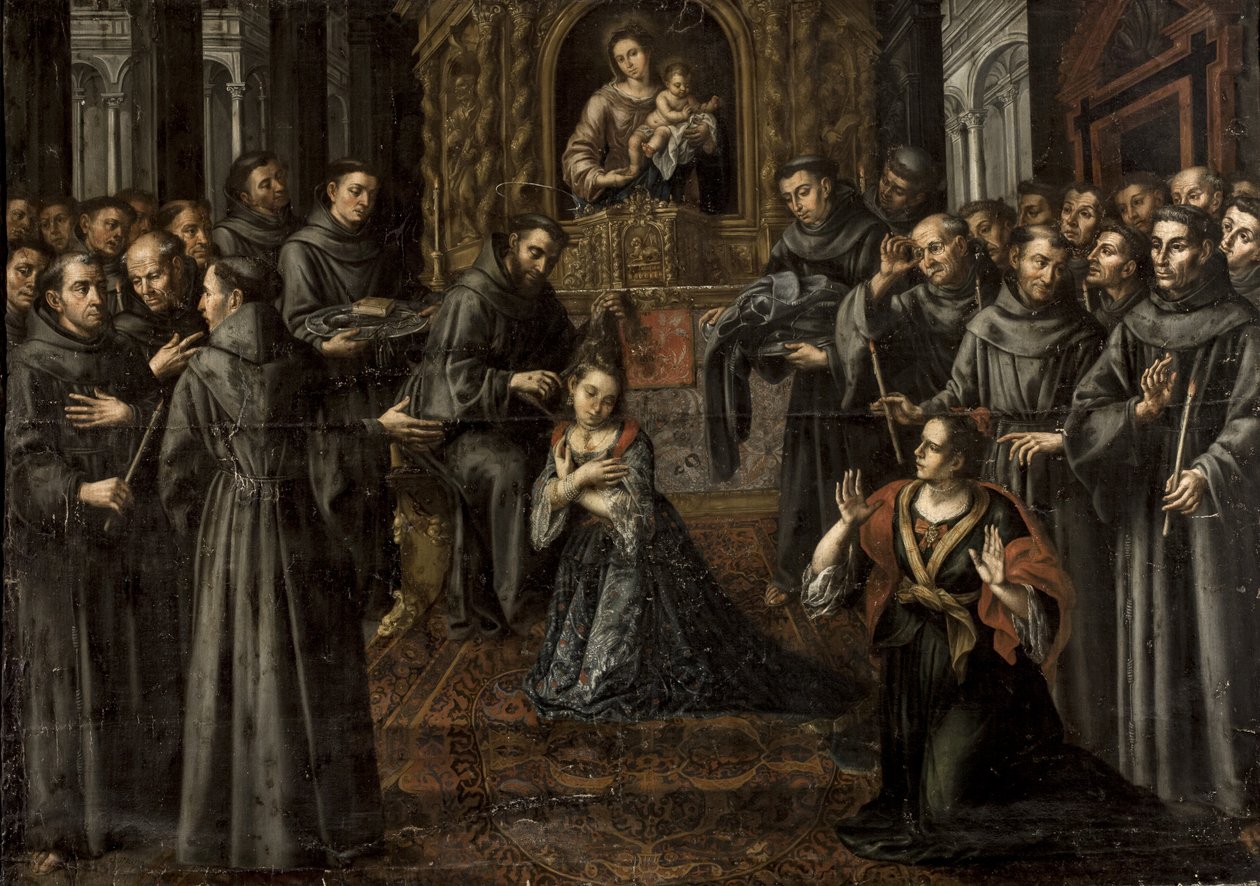 The Profession of Saint Clare of Assisi by Juan Ruiz Soriano