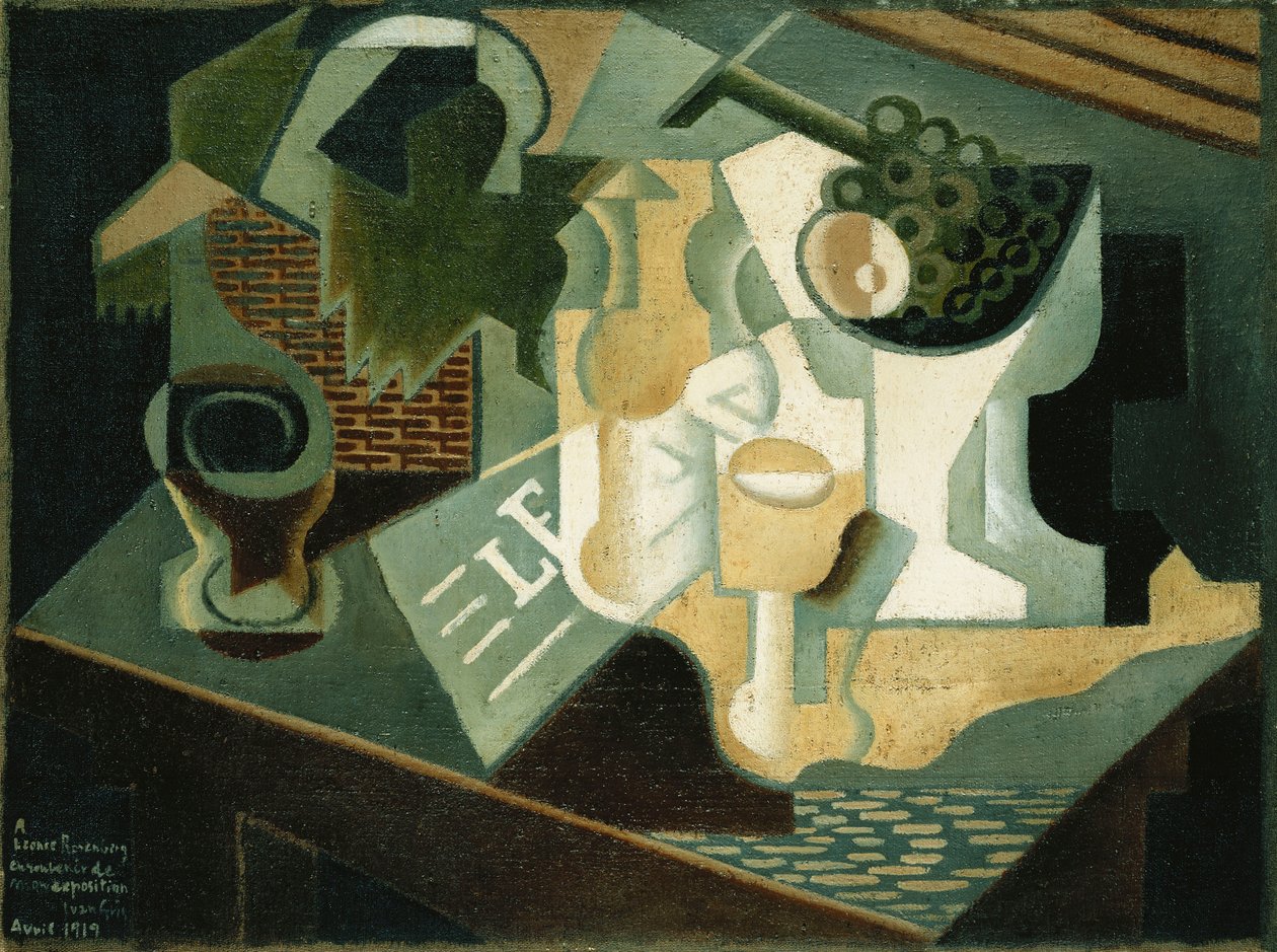 The Table in Front of the Building by Juan Gris