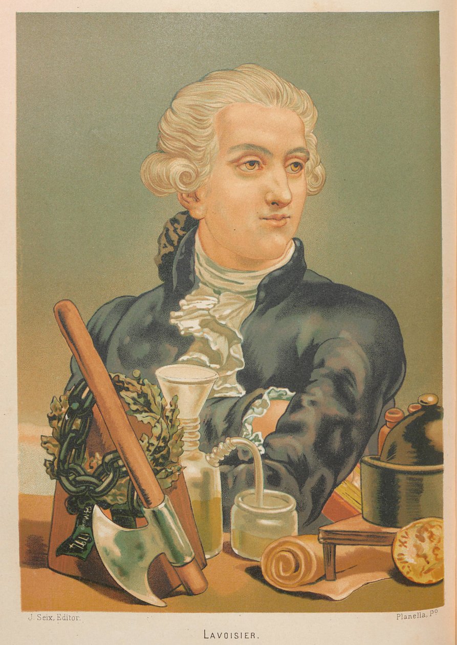 Portrait of Antoine-Laurent Lavoisier 1743-1794, 1879.  by Juan Planella y Rodríguez