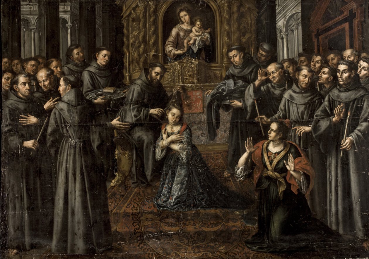 The Profession of Saint Clare by Juan Ruiz Soriano