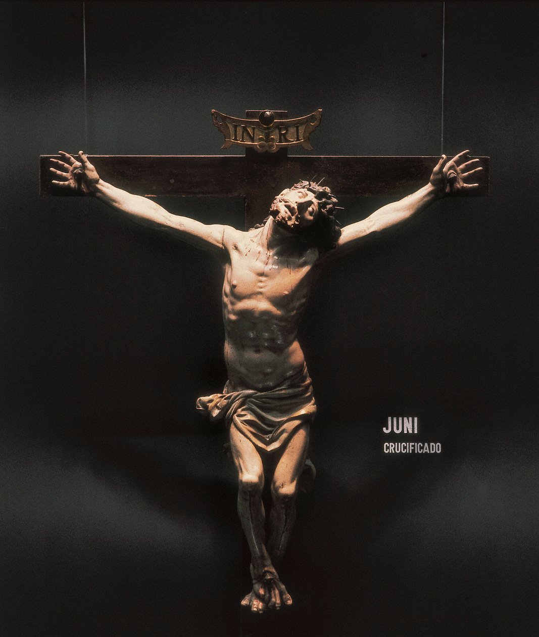 Crucifixion. Sculpture by Juan de Juni (1507-1577). Sculpture on Wood by Juan de Juni