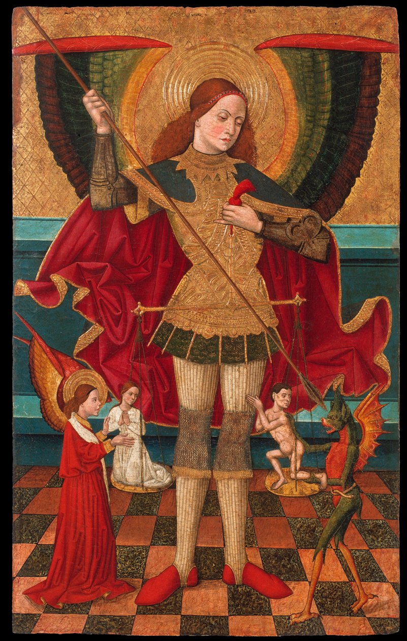 The Archangel Michael Weighing the Souls of the Dead by Juan de la Abadía